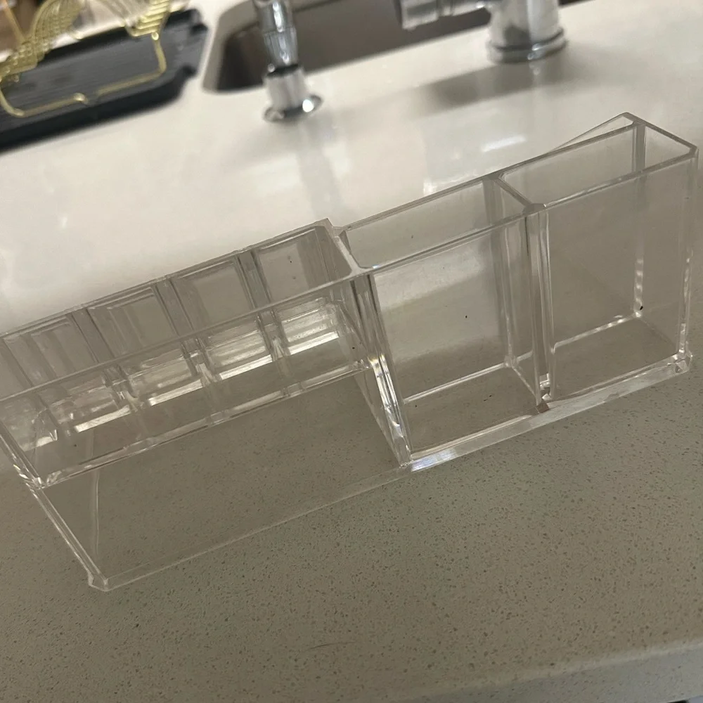Acrylic cosmetic storage organizer